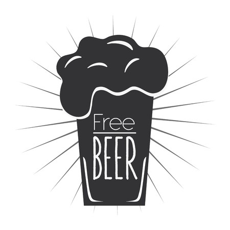 Beer concept with glasses design, vector illustration 10 eps graphic.のイラスト素材