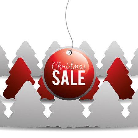 Merry christmas concept with sale icons design, vector illustration 10 eps graphic.のイラスト素材