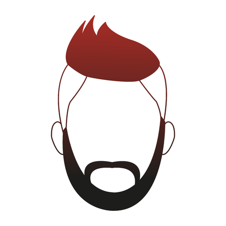 Young man faceless cartoon vector illustration graphic designのイラスト素材