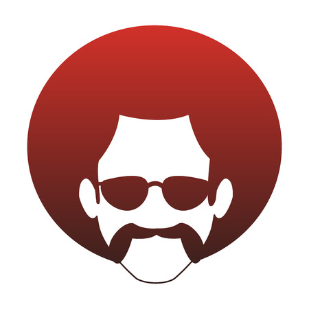 Disco man faceless cartoon vector illustration graphic designのイラスト素材