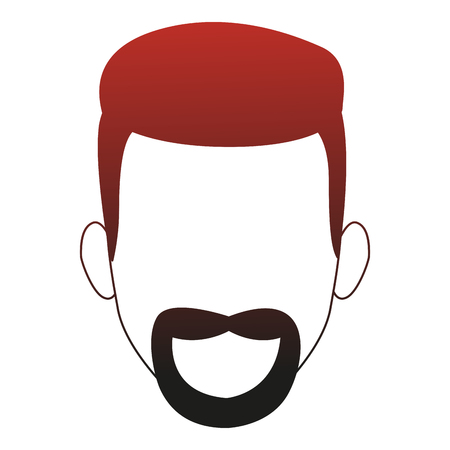 Young man faceless cartoon vector illustration graphic designのイラスト素材