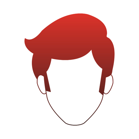 Young man faceless cartoon vector illustration graphic designのイラスト素材
