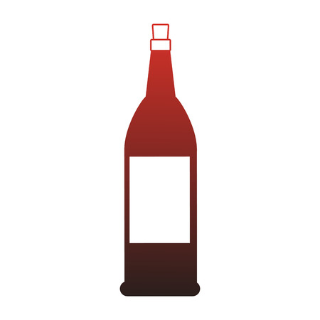 Wine bottle isolated vector illustration graphic designのイラスト素材