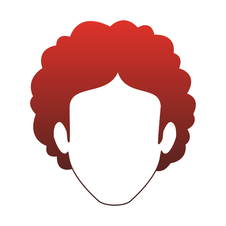 Young man faceless cartoon vector illustration graphic designのイラスト素材