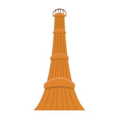 Wooden tower isolated vector illustration graphic designのイラスト素材
