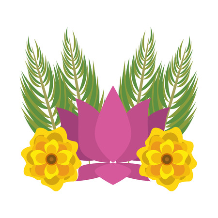 Lotus flower symbol vector illustration graphic designのイラスト素材