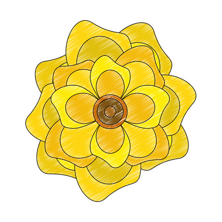 Beautiful flowers isolated vector illustration graphic designのイラスト素材