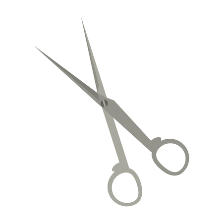 surgical scissors medical tool vector illustration graphic designのイラスト素材