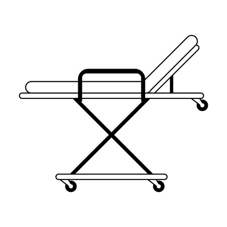 Medical stretcher symbol isolated vector illustration graphic designのイラスト素材