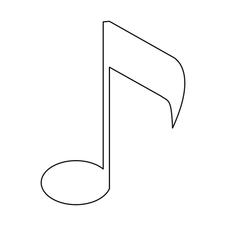 Music note symbol isolated vector illustration graphic designのイラスト素材