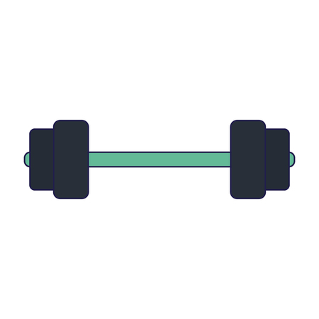 gym dumbbell equipment isolated vector illustration graphic designのイラスト素材