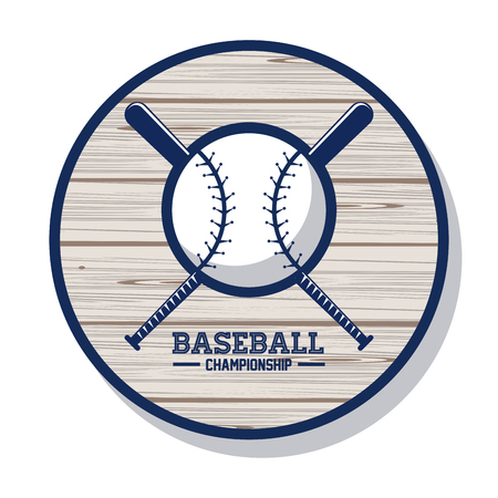 Baseball championship sport game card with elements vector illustration graphic designのイラスト素材