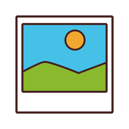 frame picture cartoon vector illustration graphic designのイラスト素材