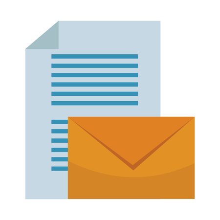 envelope and documents vector illustration graphic designのイラスト素材