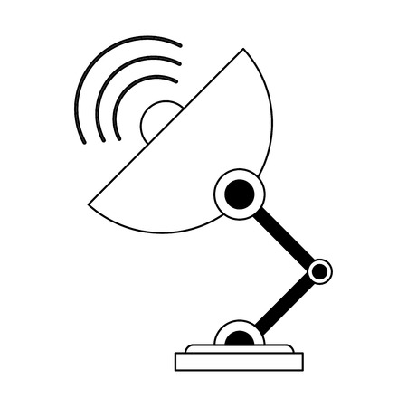 Telecommunication antenna symbol isolated vector illustration graphic designのイラスト素材