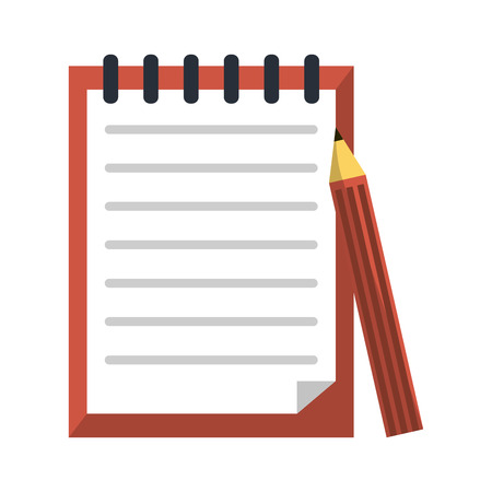 Drawing and painting paper and pencil vector illustration graphic designのイラスト素材