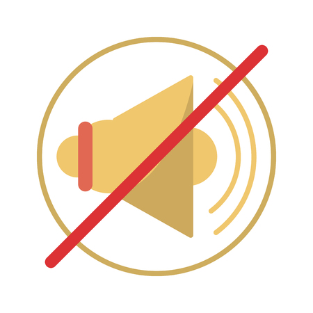 Volume mute round symbol vector illustration graphic designのイラスト素材