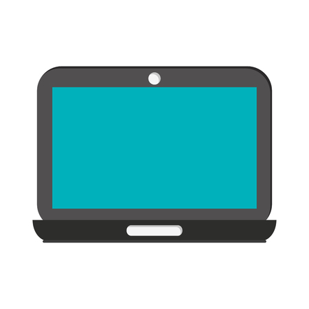 laptop open computer technology vector illustration graphic designのイラスト素材