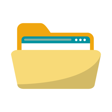 folder with website symbol vector illustration graphic designのイラスト素材