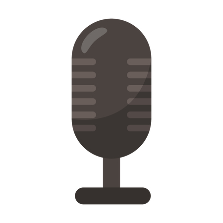 vintage microphone symbol isolated vector illustration graphic designのイラスト素材