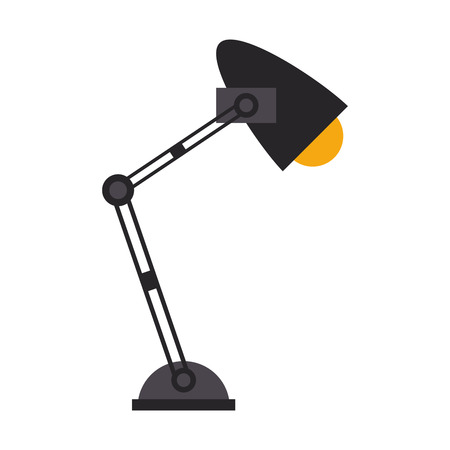 desk light lamp isolated vector illustration graphic designのイラスト素材