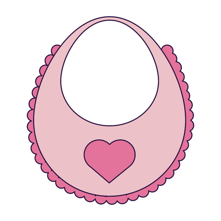 baby bib cloth isolated vector illustration graphic designのイラスト素材