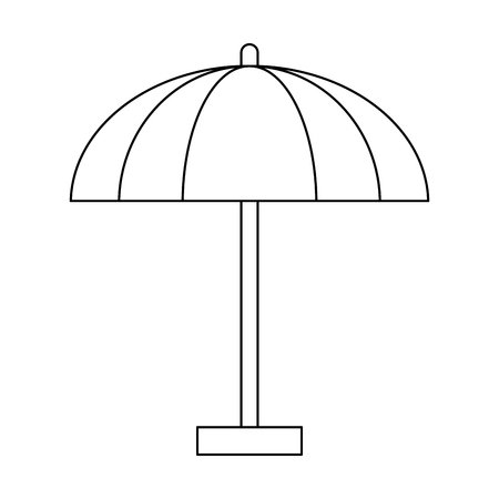 beach umbrella symbol isolated vector illustration graphic designのイラスト素材
