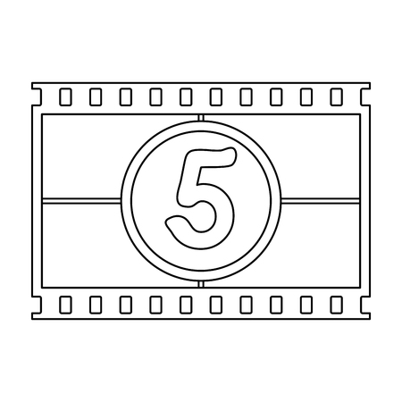 movie vintage screen projector vector illustration graphic designのイラスト素材