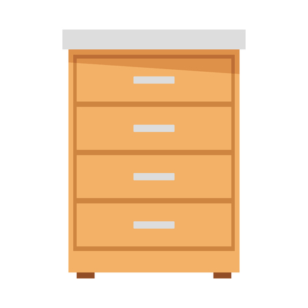modern furniture cartoon vector illustration graphic designのイラスト素材