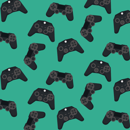 videogames vintage background cartoons pattern vector illustration graphic designのイラスト素材