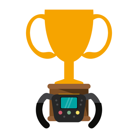 Racing chmapionship trophy cup vector illustration graphic designのイラスト素材