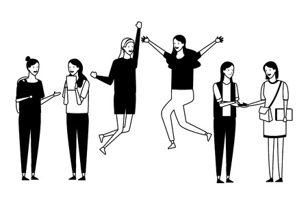 people students celebration vector illustration graphic designのイラスト素材