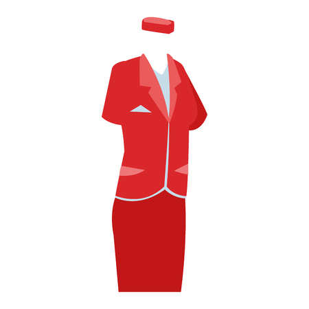 Steward suit dress wear vector illustration graphic designのイラスト素材