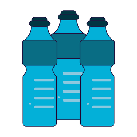 Water bottles cartoon isolated vector illustration graphic designのイラスト素材