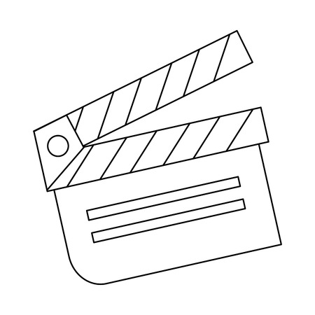 Cinema clapboard symbol isolated  vector illustration graphic designのイラスト素材