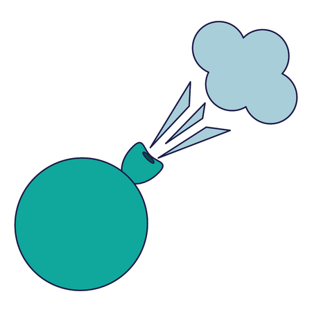 Joke fart globe cartoon isolated Designeのイラスト素材