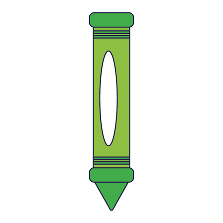 Crayon drawing utensil cartoon isolated Designeのイラスト素材