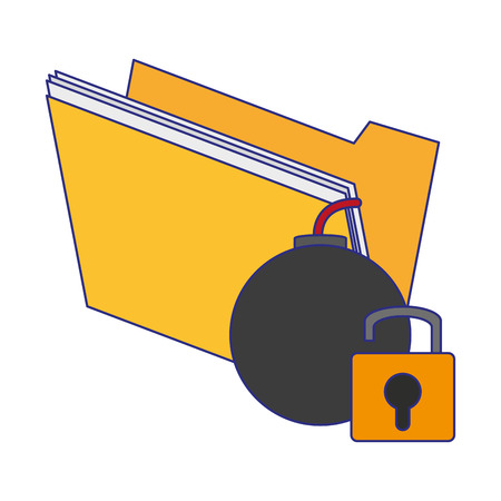 Security system technology symbols and elements vector illustration graphic designのイラスト素材