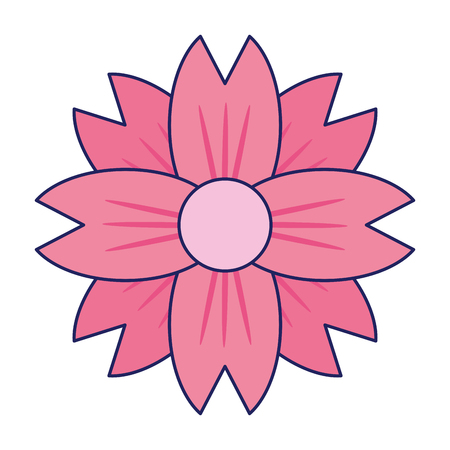 Beautiful flower cartoon isolated icon ilustration vectorのイラスト素材