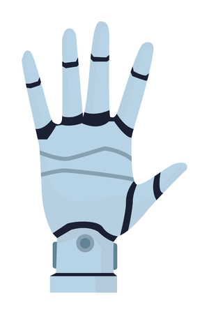 robotic hand open cartoon icon vector illustration graphic designのイラスト素材