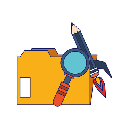 Business and office elements cartoons vector illustration graphic designのイラスト素材