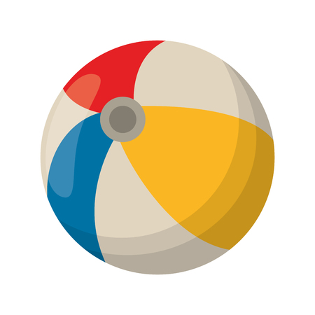 Beach ball cartoon isolated vector illustration graphic designのイラスト素材