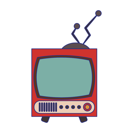 Old vintage television symbol vector illustration graphic designのイラスト素材