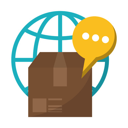 Delivery and customer service symbols vector illustration graphic designのイラスト素材