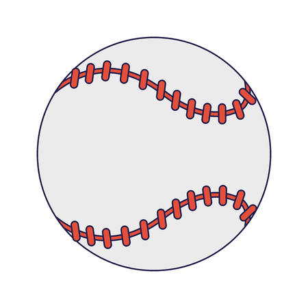 Baseball ball cartoon isolated Designeのイラスト素材