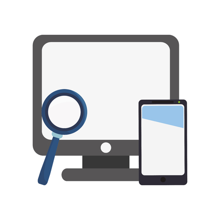 Business with office and symbols elementsのイラスト素材