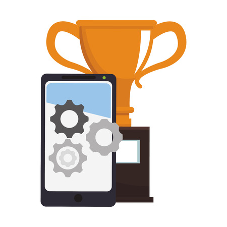 Business with office and symbols elementsのイラスト素材