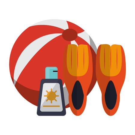 Vacations cartoons and travel equipment vector illustration graphic designのイラスト素材