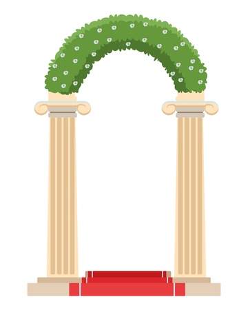 wedding altar icon isolated vector illustration graphic designのイラスト素材