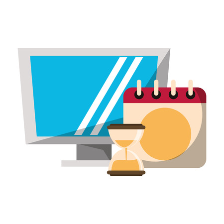 Business symbol and office elements vector illustration graphic designのイラスト素材